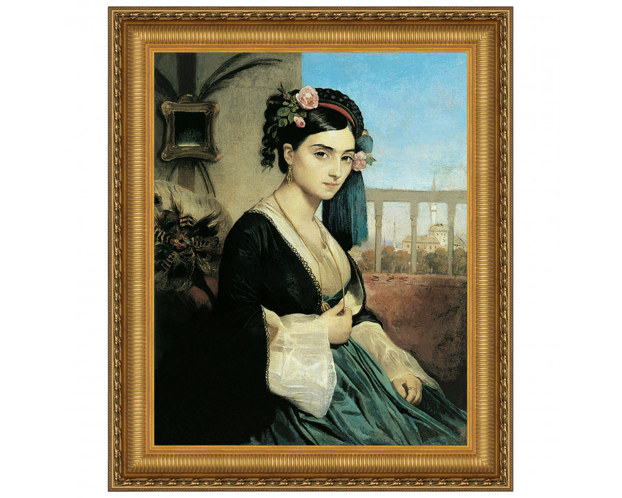 Toscano – Woman of the Orient Framed Canvas Replica Painting