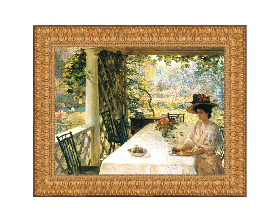 Toscano – On the Porch Framed Canvas Replica Painting