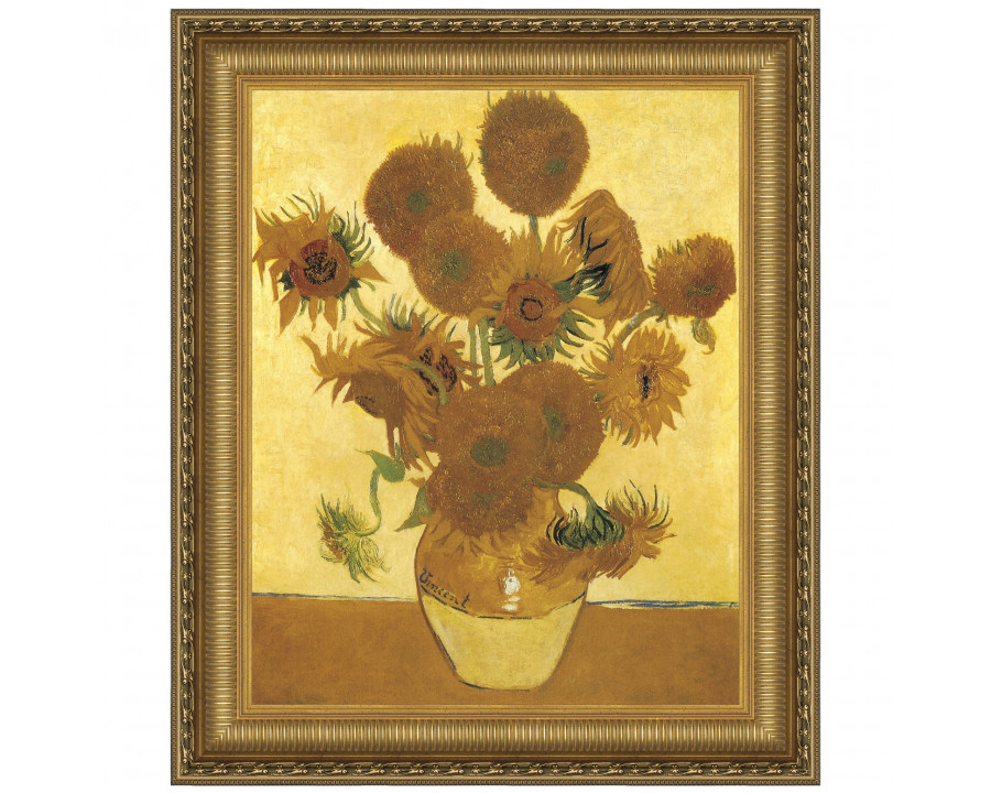 Toscano – Sunflowers Framed Canvas Replica Painting