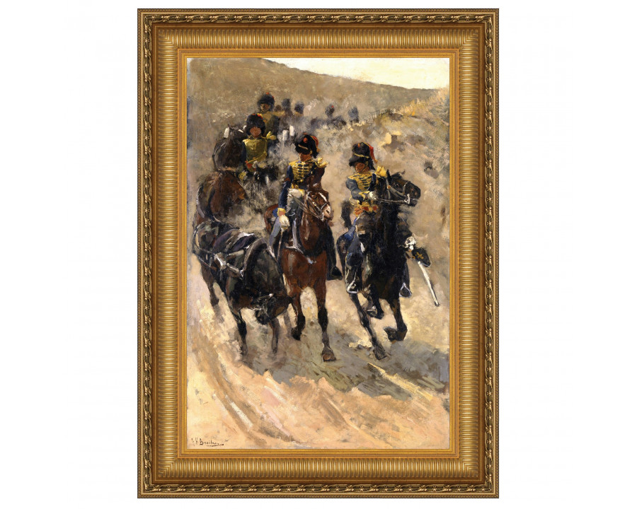 Toscano – The Yellow Riders Framed Canvas Replica Painting