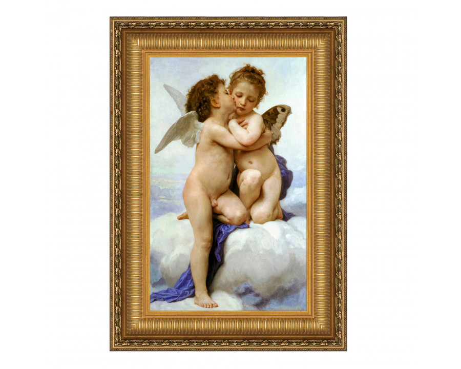 Toscano – The First Kiss Framed Canvas Replica Painting