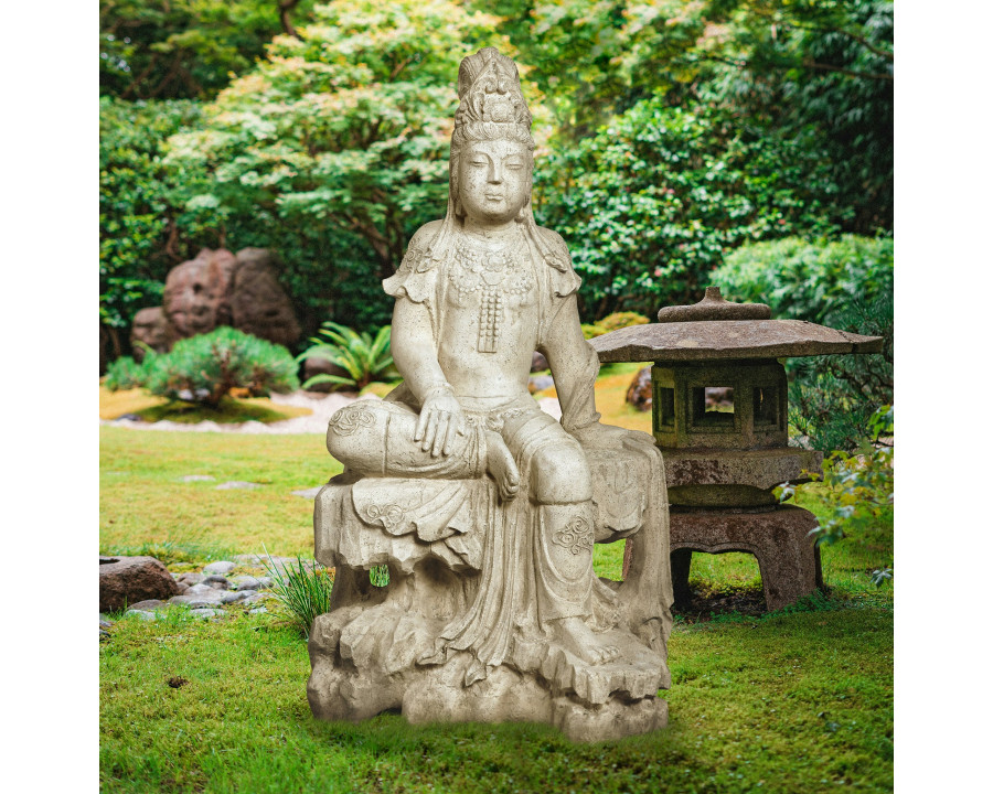 Toscano – The Resting Asian Goddess Guan Yin Garden Statue