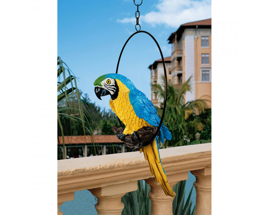 Toscano – Polly in Paradise Parrot on Ring Perch