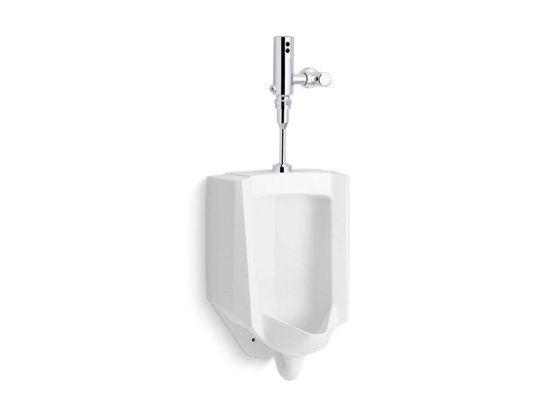 KOHLER K-PR4991-T1D Bardon High-efficiency urinal with Mach Tripoint touchless DC 0.125 gpf flushometer