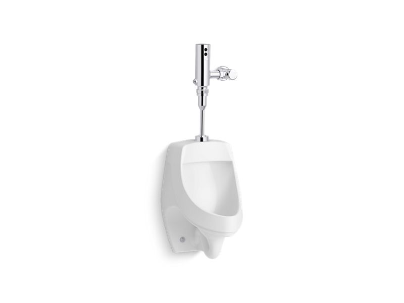 KOHLER K-PR5016-T2DS Dexter Antimicrobial urinal with Mach Tripoint touchless DC 0.5 gpf flushometer