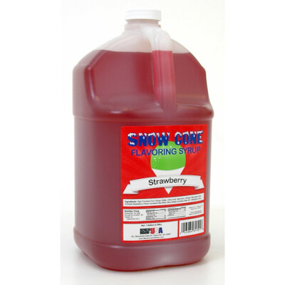 Winco 72006CS – Snow Cone Syrup, 1 gallon, strawberry (4 gallons per case)