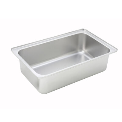 Winco C-WPF6 – Spillage Pan, full size, 6″ deep, rectangular, stainless steel