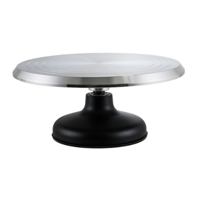 Winco CKSR-12 – Cake Decorating Stand, 12″ dia., round, revolving, aluminum alloy top