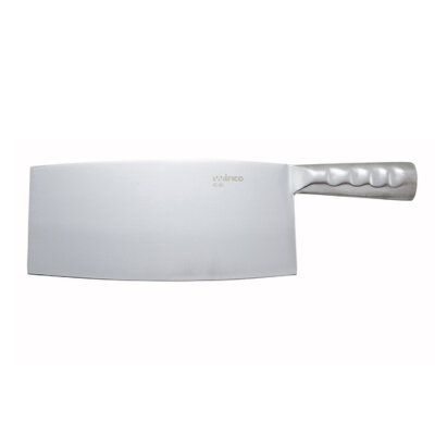 Winco KC-401 – Chinese Cleaver, 8-1/4″ x 4″ blade, steel handle, stainless steel blade