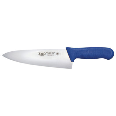 Winco KWP-80U – Chef’s Knife, 8″ blade, stamped, high carbon, German steel, blue