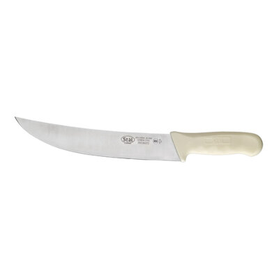 Winco KWP-90 – Cimeter Knife, 9-1/2″ blade, stamped, high carbon German steel, white