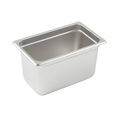 Winco SPJP-406 – Steam Table Pan, 1/4 size, 10-5/6″ x 6-5/16″ x 6″ deep, 23 gauge