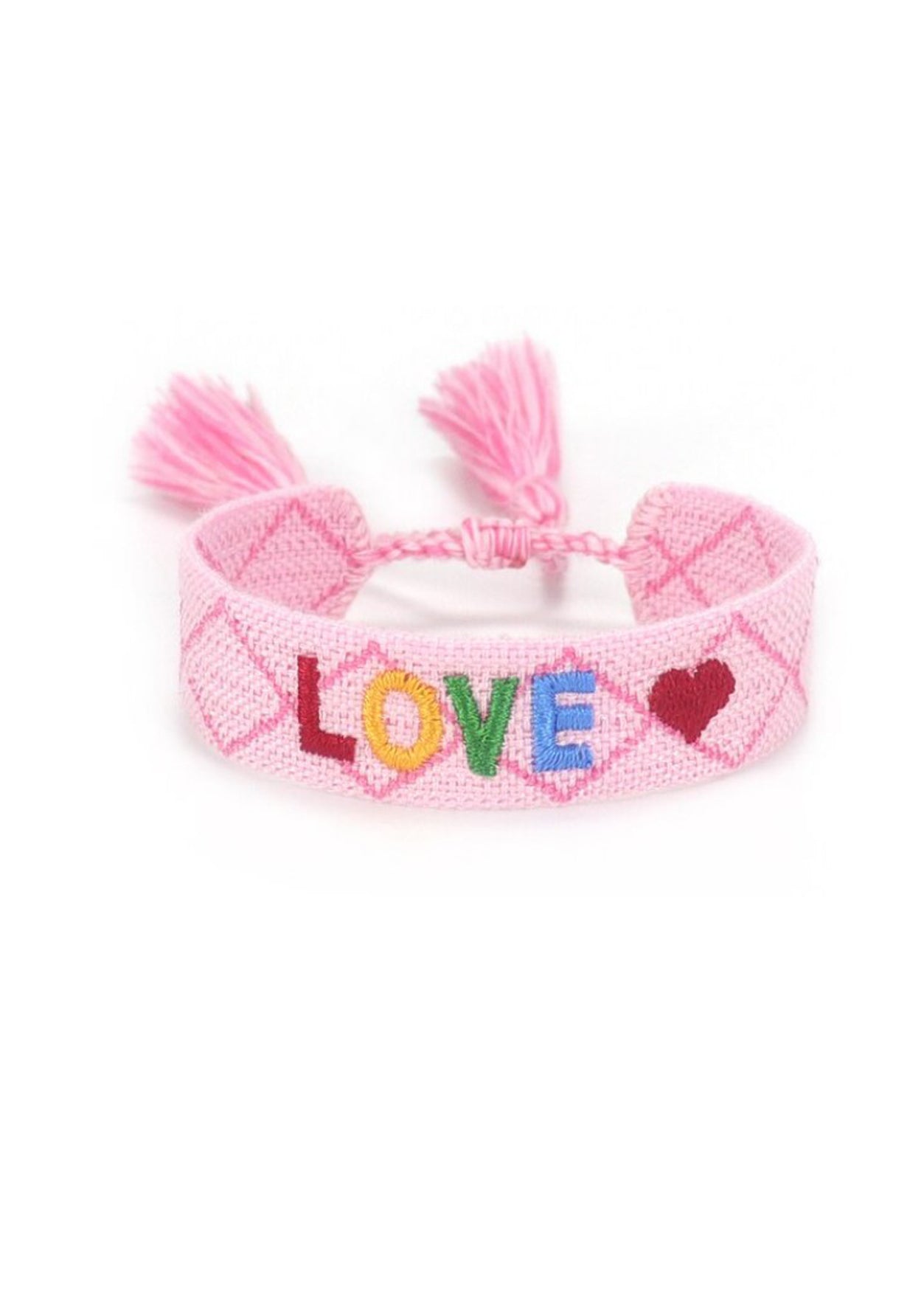 Wristband Love Pink Multi Color