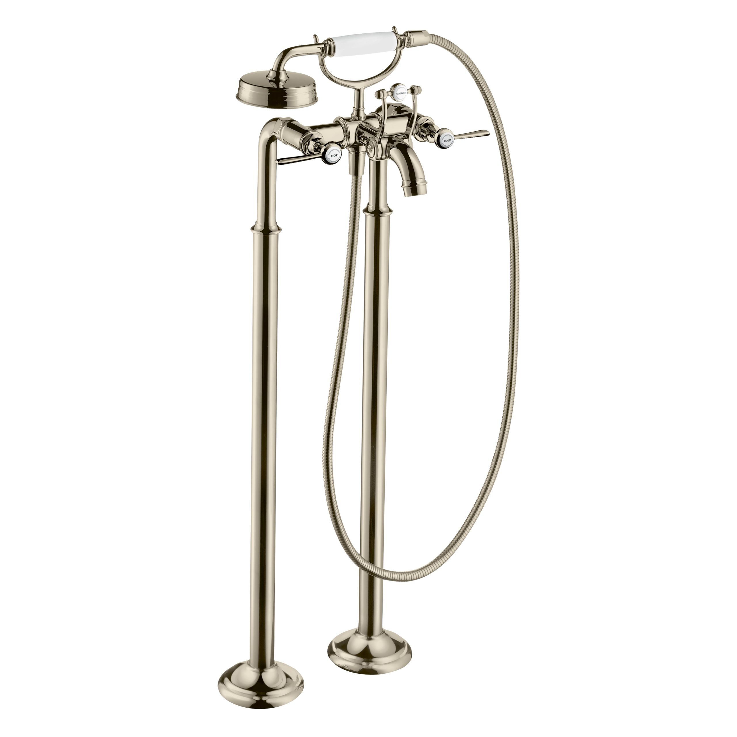 AXOR 16563831 Polished Nickel Montreux Classic Tub Filler 1.8 GPM