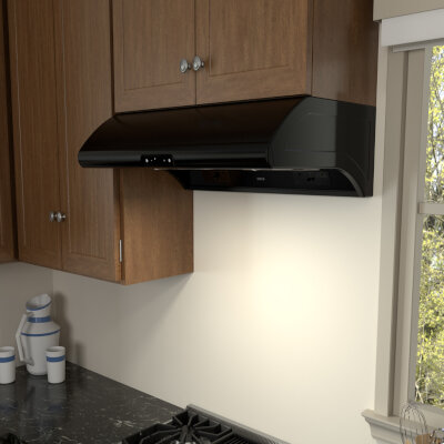 Zephyr AK2100CB – 30″ Under-Cabinet Range Hood, Filter-Less, Black