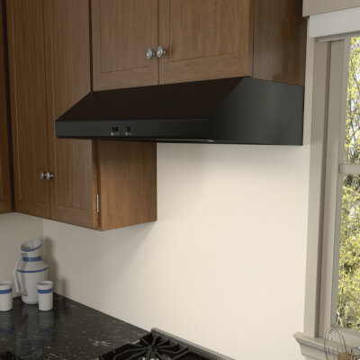 Zephyr AK6500CB – 30″ Under-Cabinet Range Hood, Filter-Less, Black